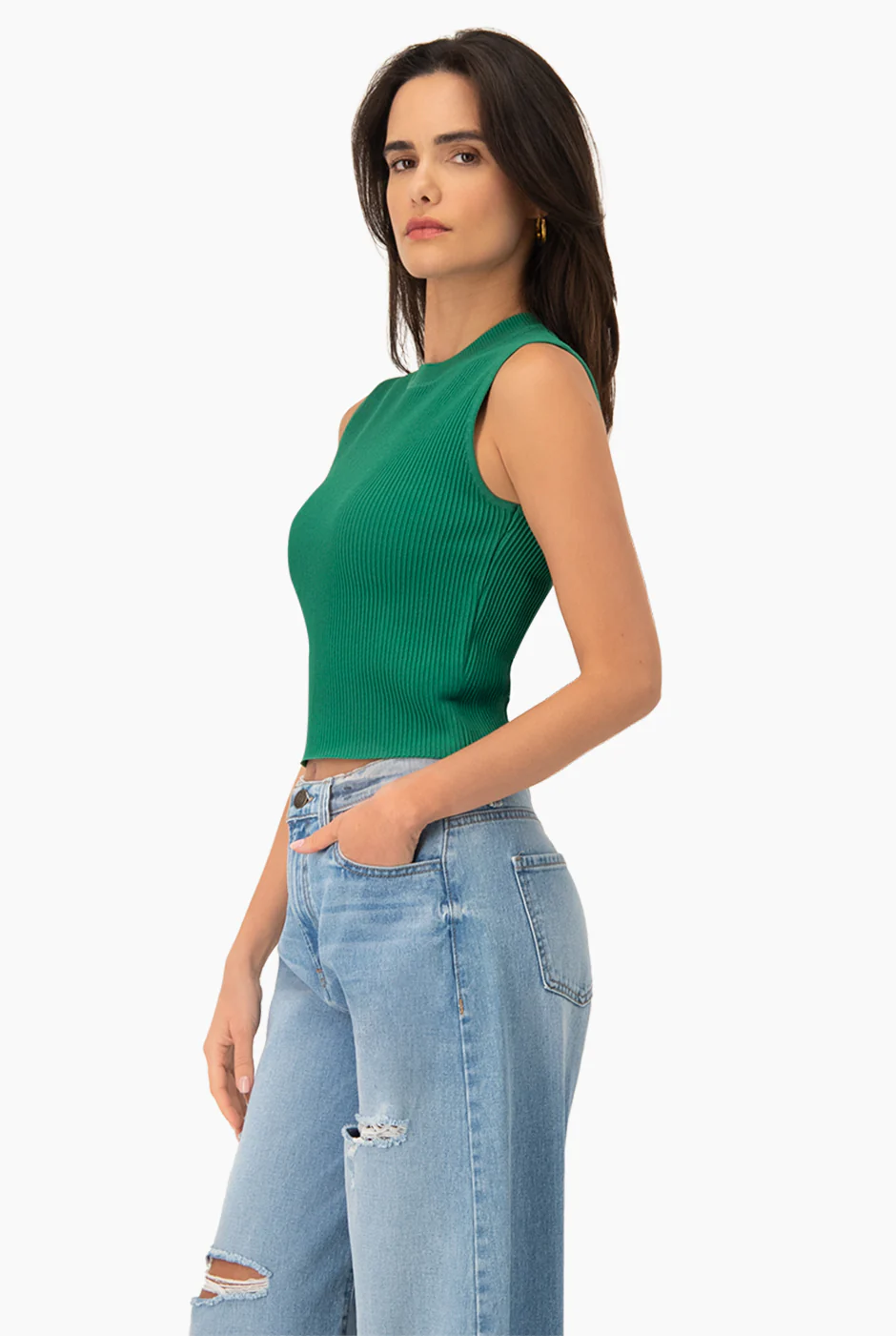 Slim Top Knitted Rib - Image 4