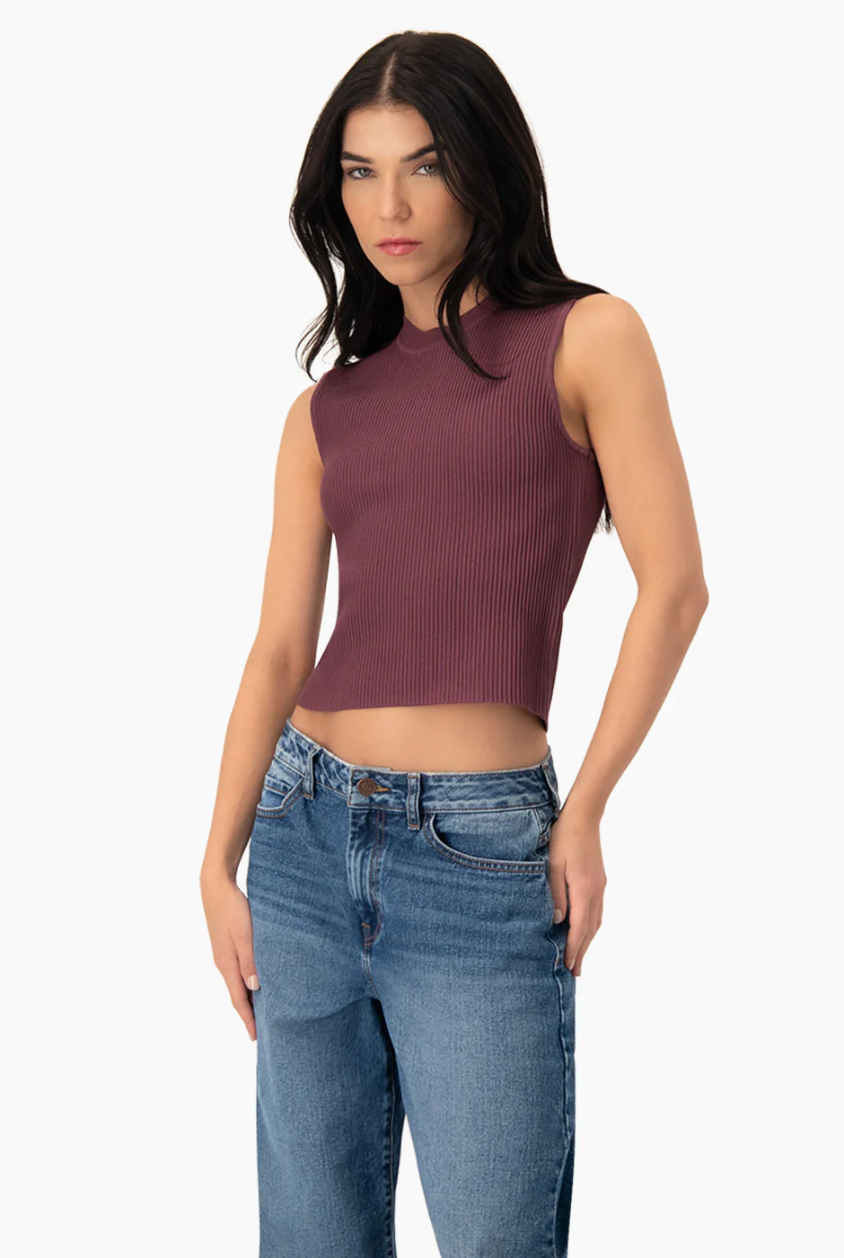 Slim Top Knitted Rib - Image 4