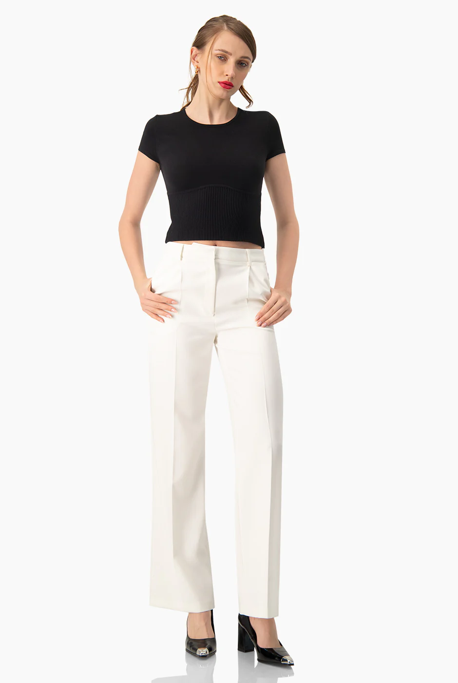 Slim Top Tejido Combinado - Image 3