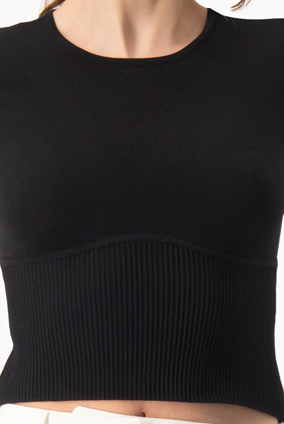 Slim Top Tejido Combinado - Image 6