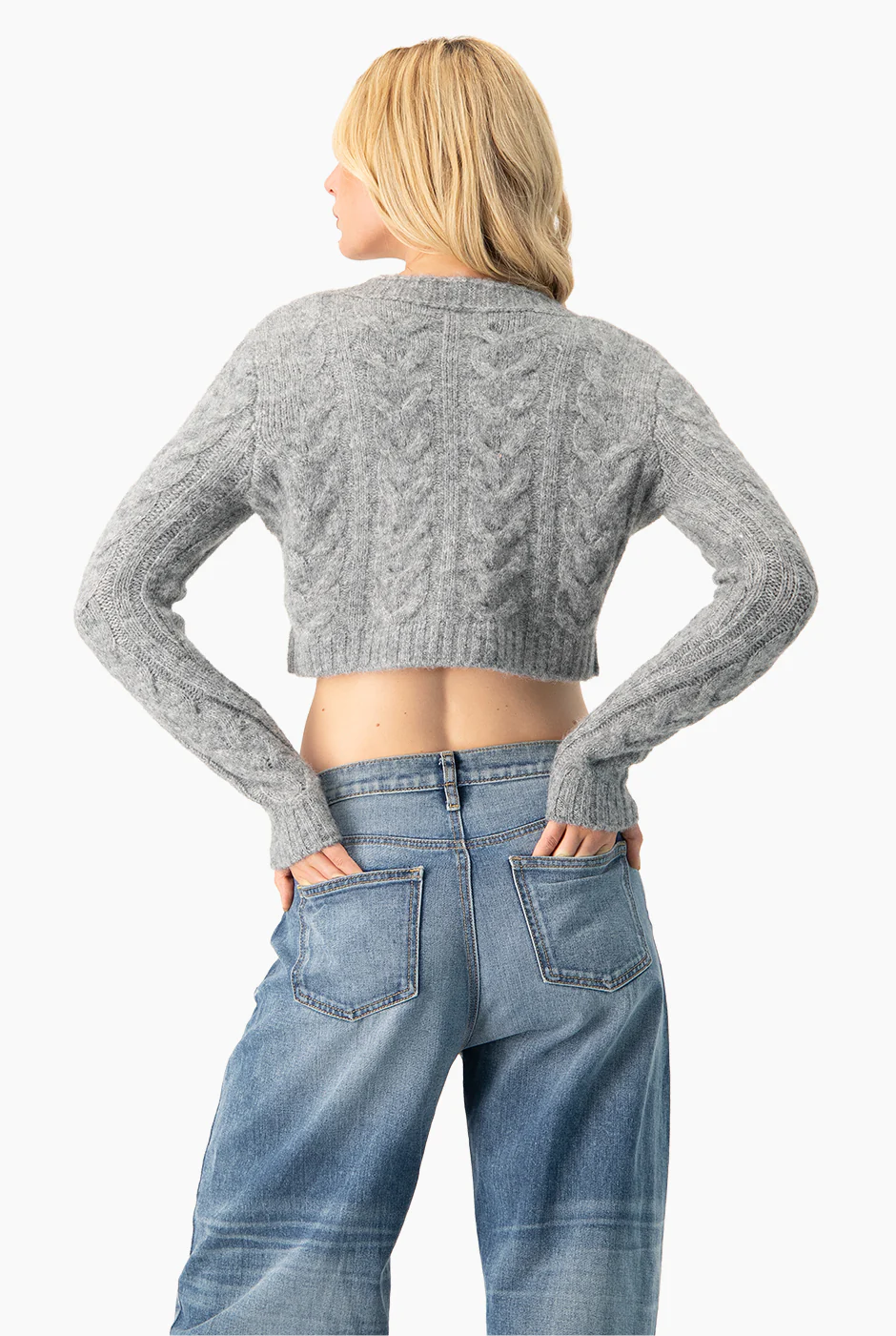 Suéter Crop Cable Knit - Image 2