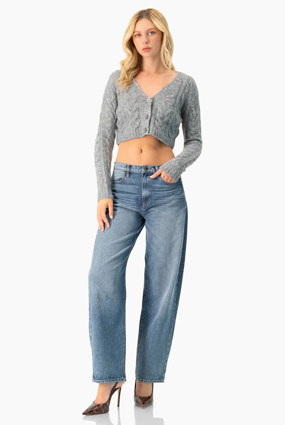 Suéter Crop Cable Knit - Image 3
