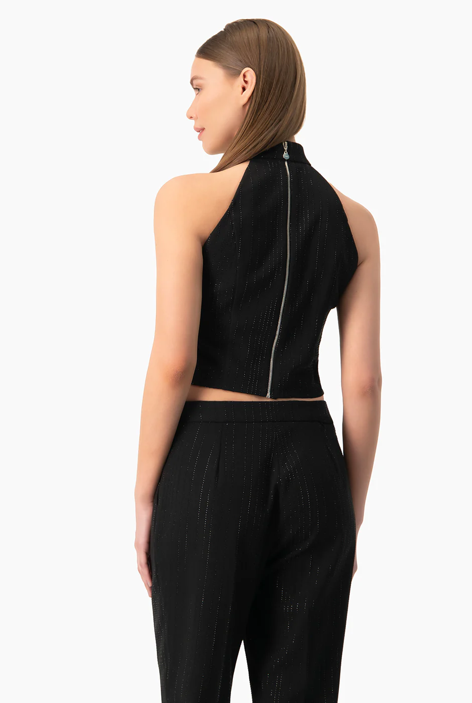 Top corto de cuello halter - Image 2