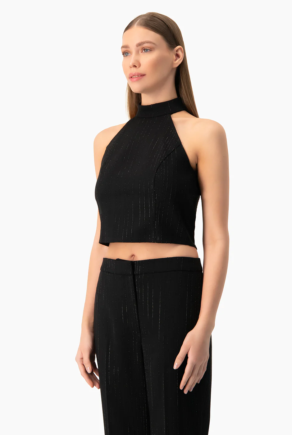 Top corto de cuello halter - Image 4
