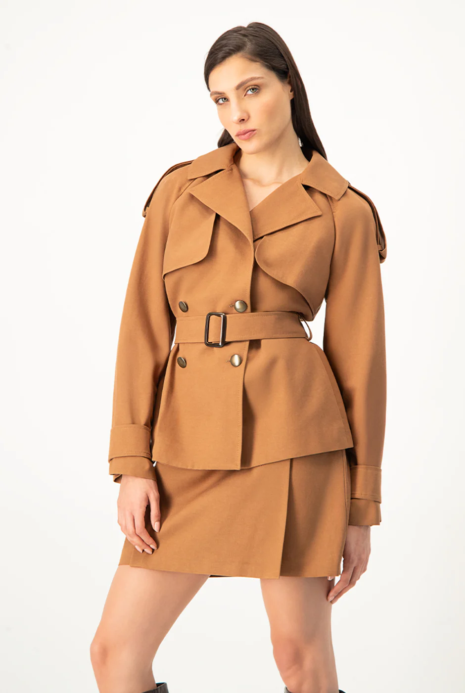Trench cruzado corto - Image 4