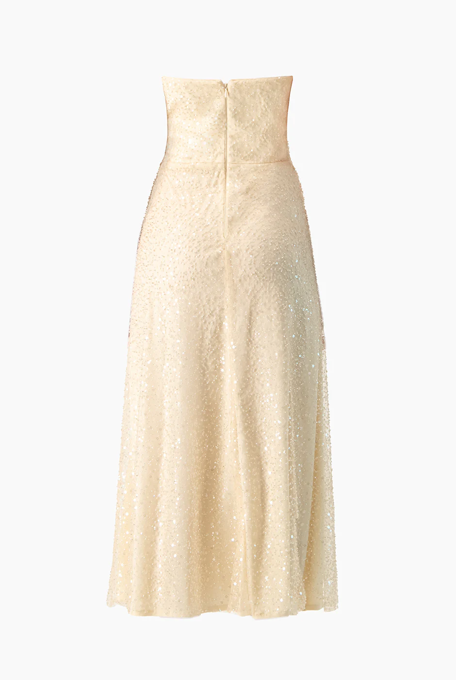 Vestido beige escote corazon - Image 6
