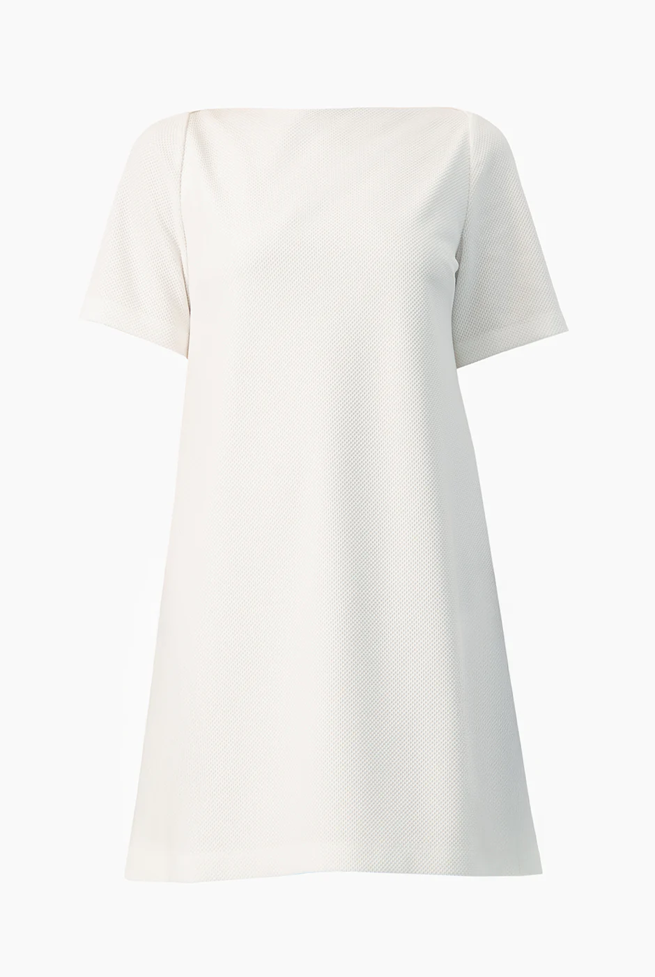 Vestido blanco corto linea A - Image 5