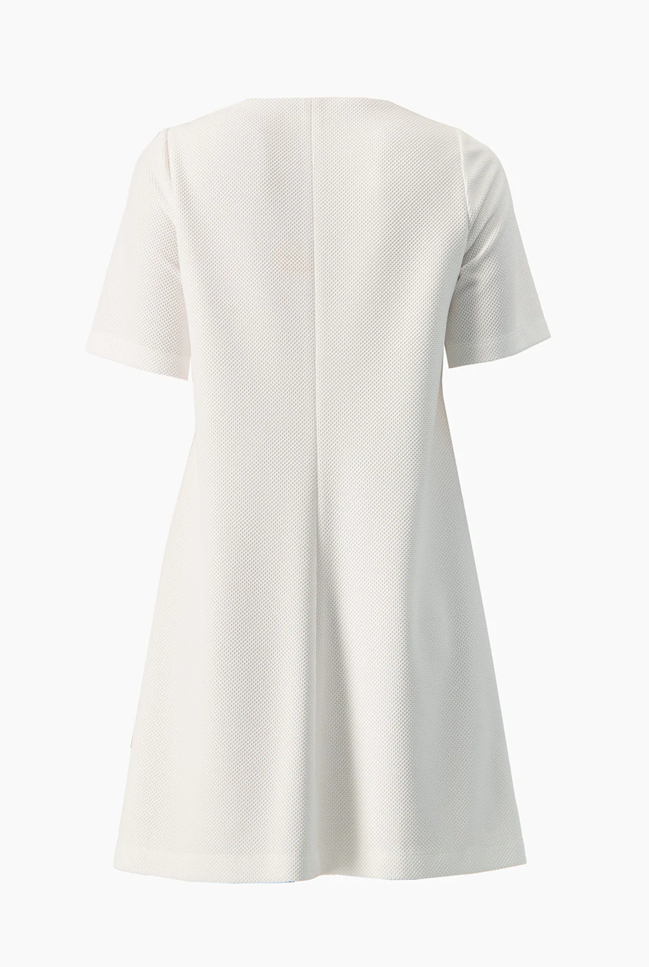 Vestido blanco corto linea A - Image 7