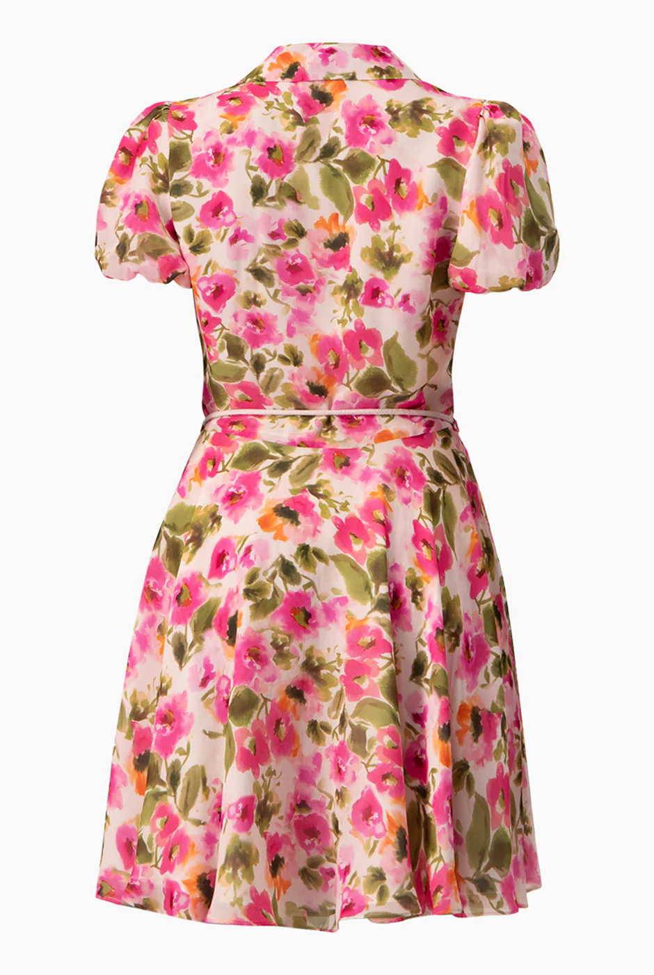 Vestido corto camisero con cinta - Image 7