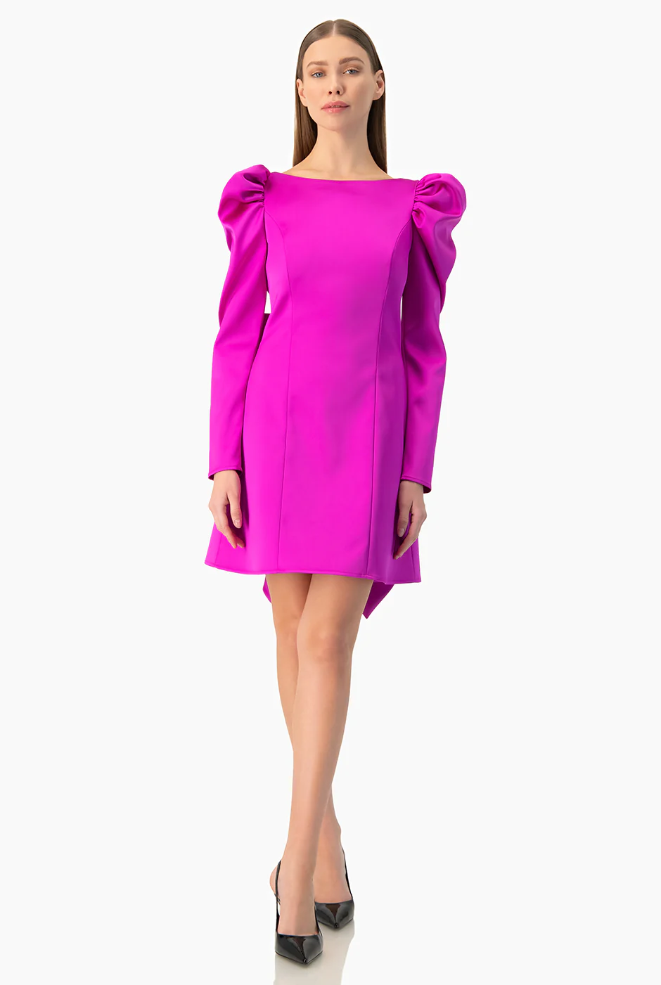 Vestido corto con moño - Image 3