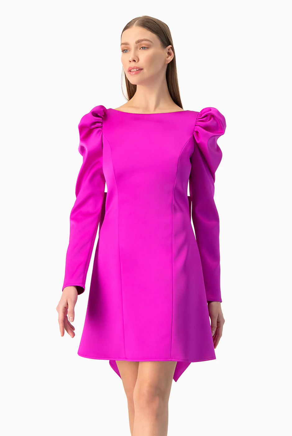 Vestido corto con moño - Image 4