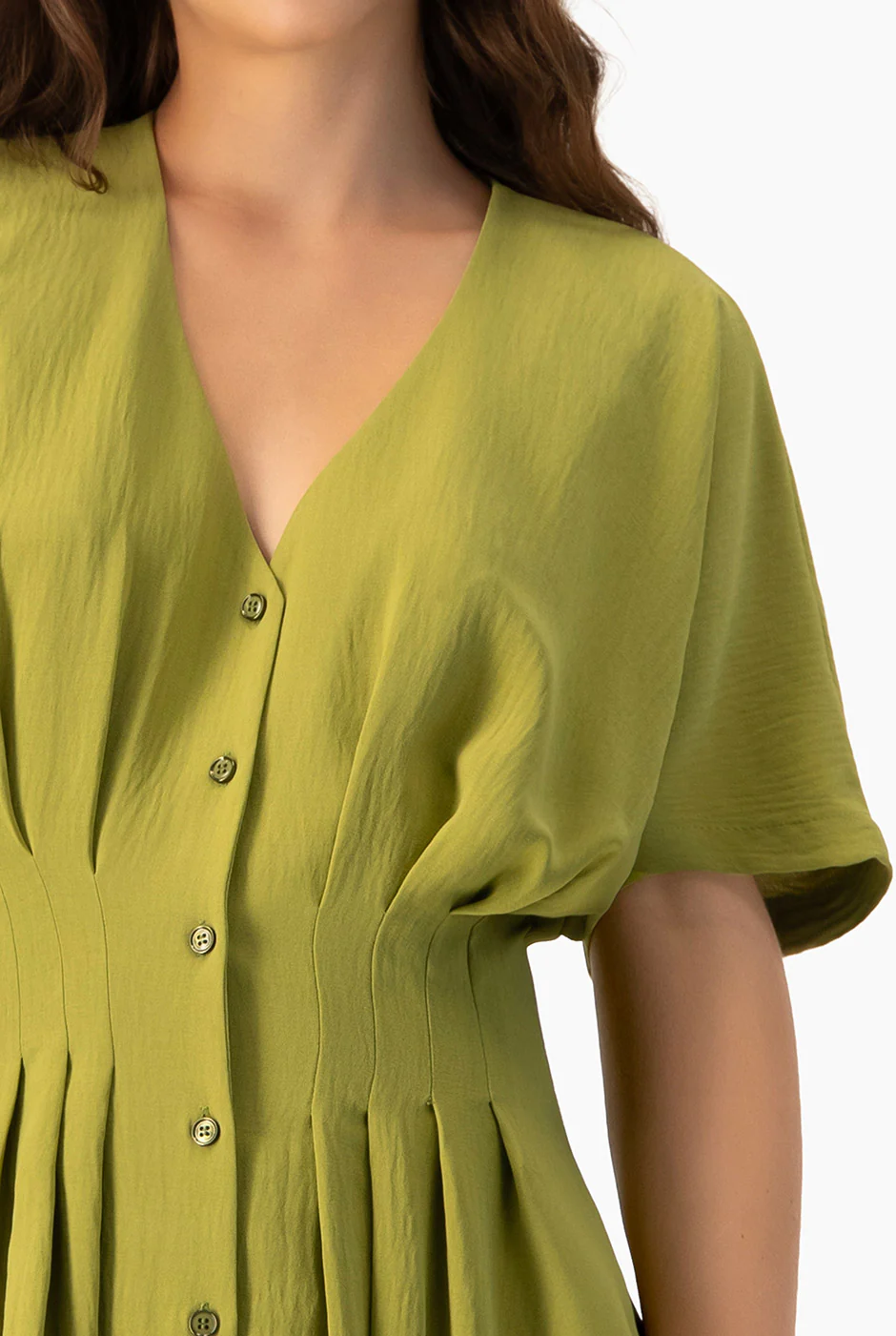 Vestido corto de escote en V - Image 6