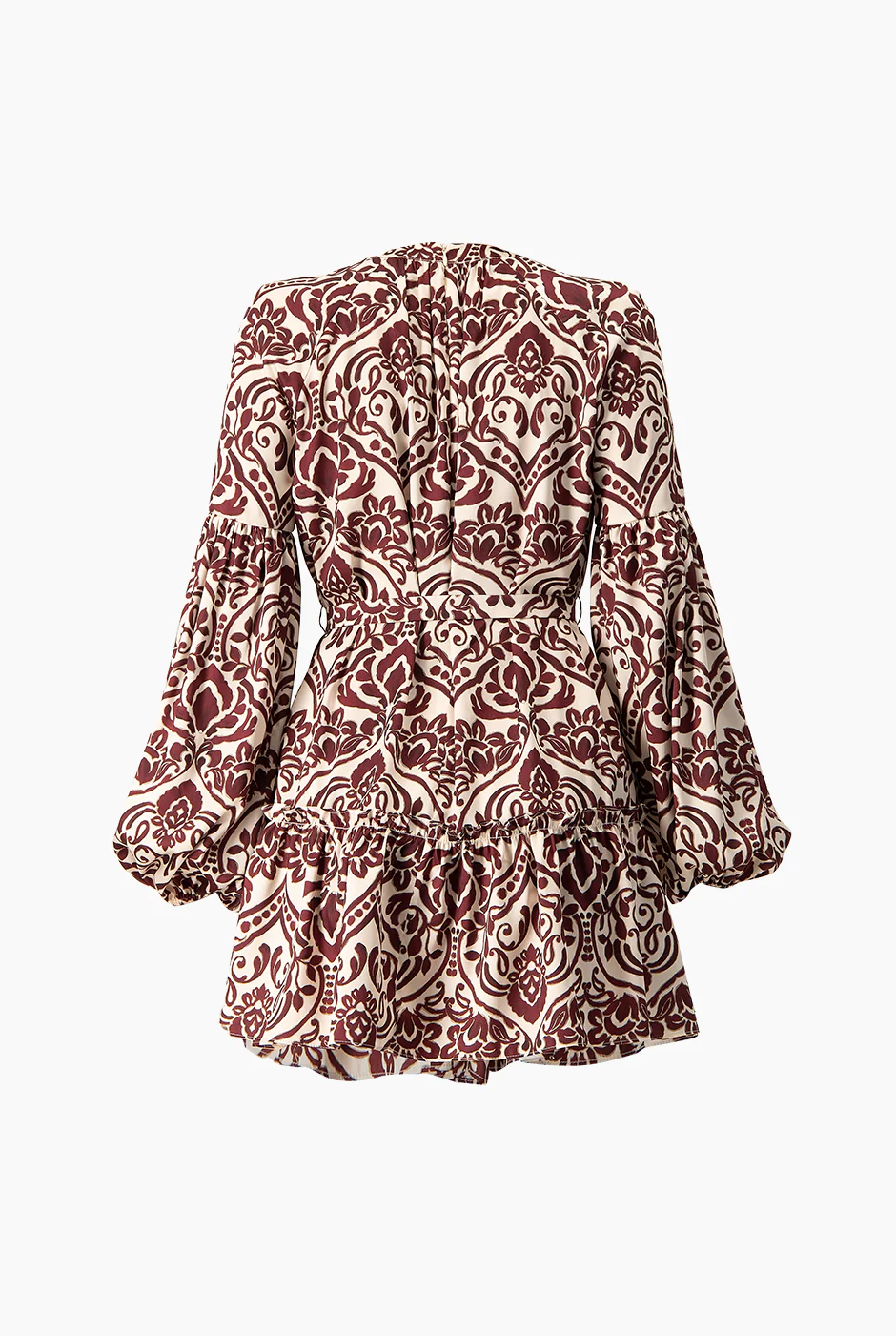 Vestido corto estampado manga larga - Image 8