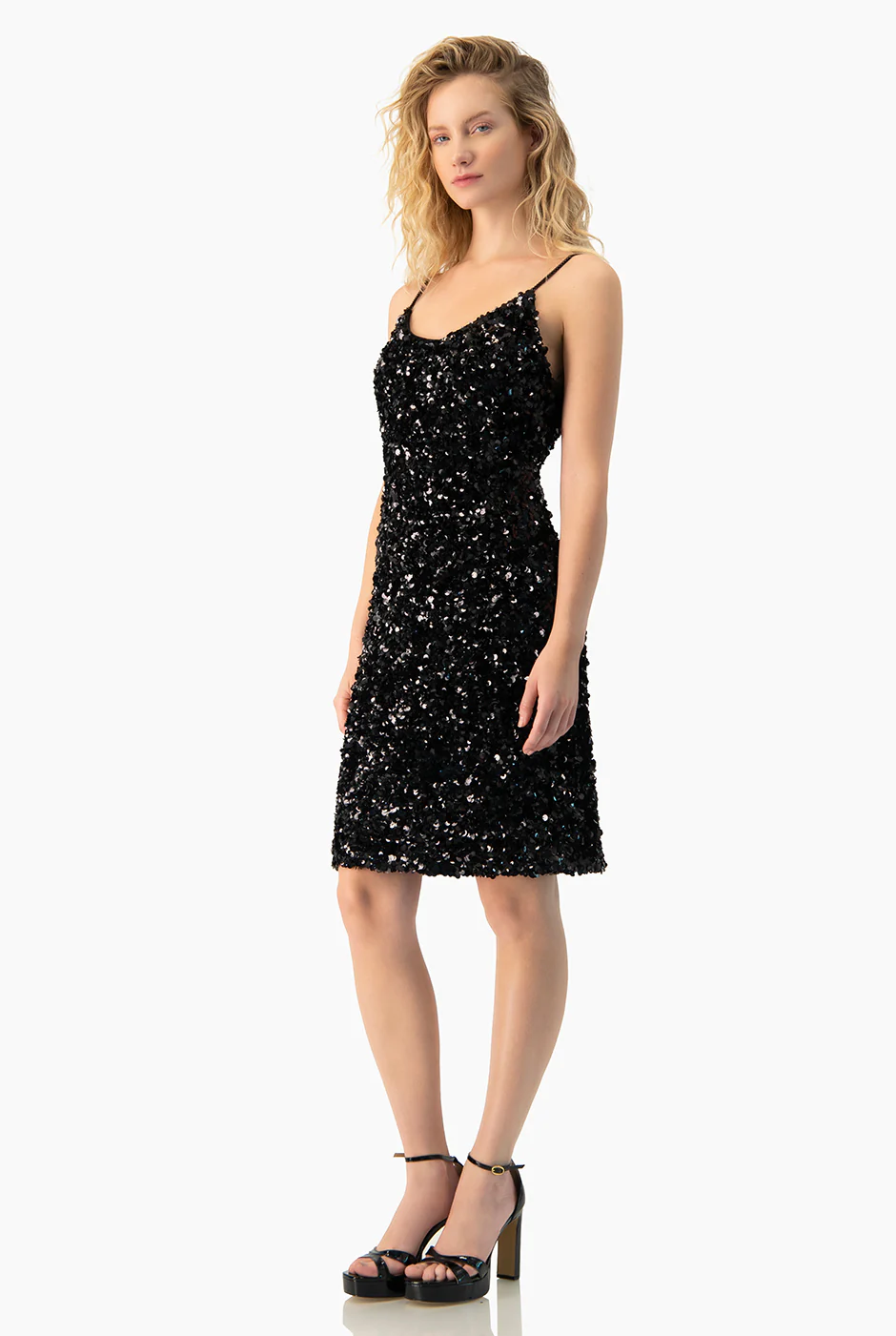 Vestido corto lentejuelas - Image 3