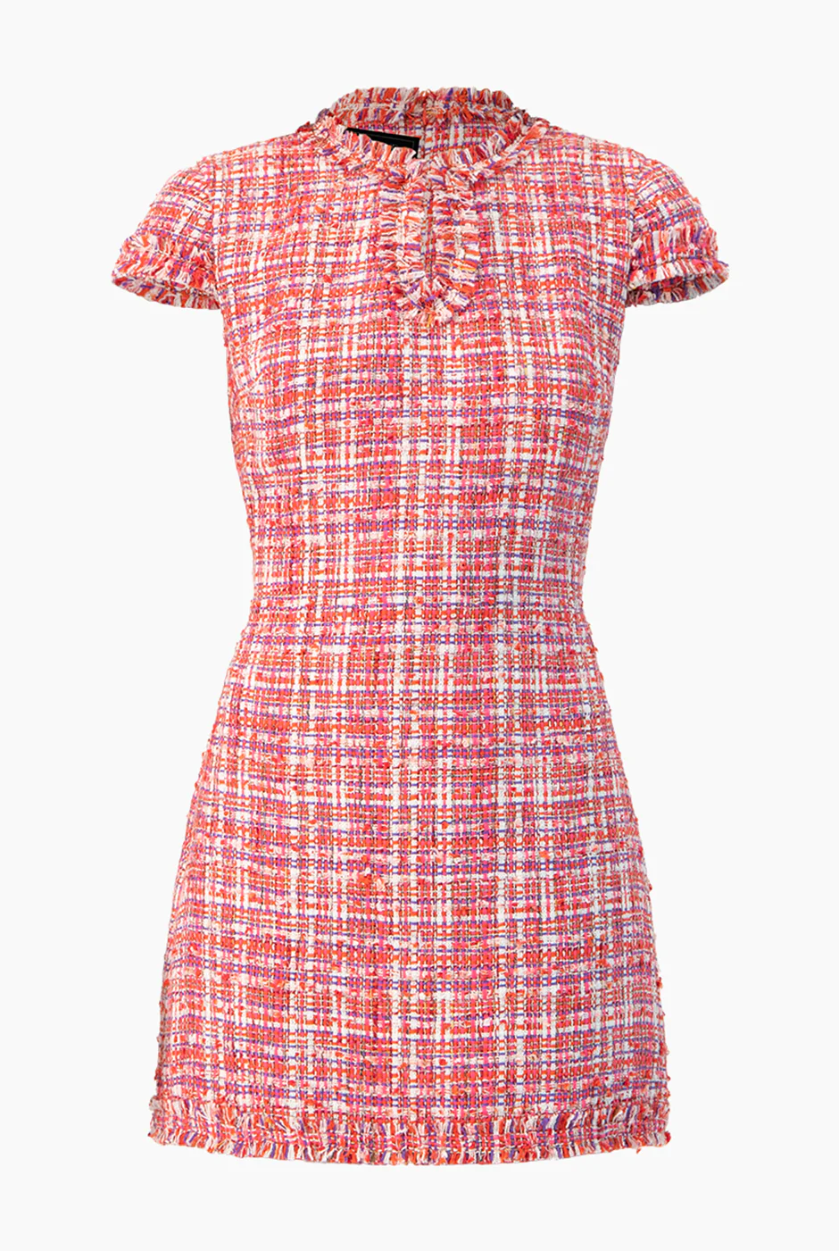 Vestido corto tejido escote de gota - Image 5