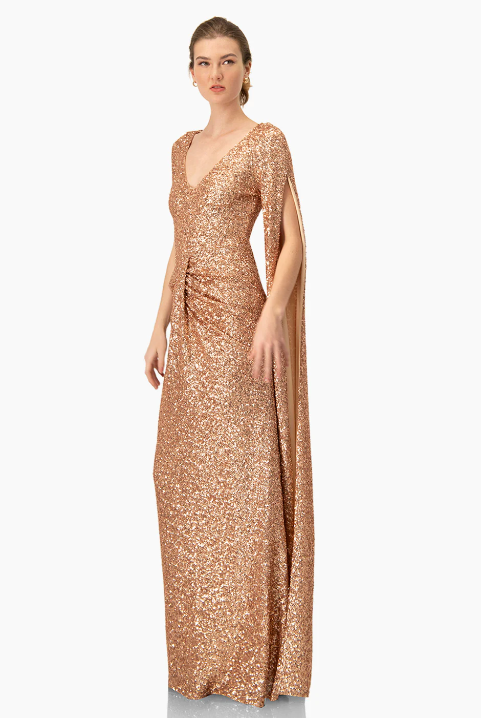 Vestido de manga con abertura - Image 3