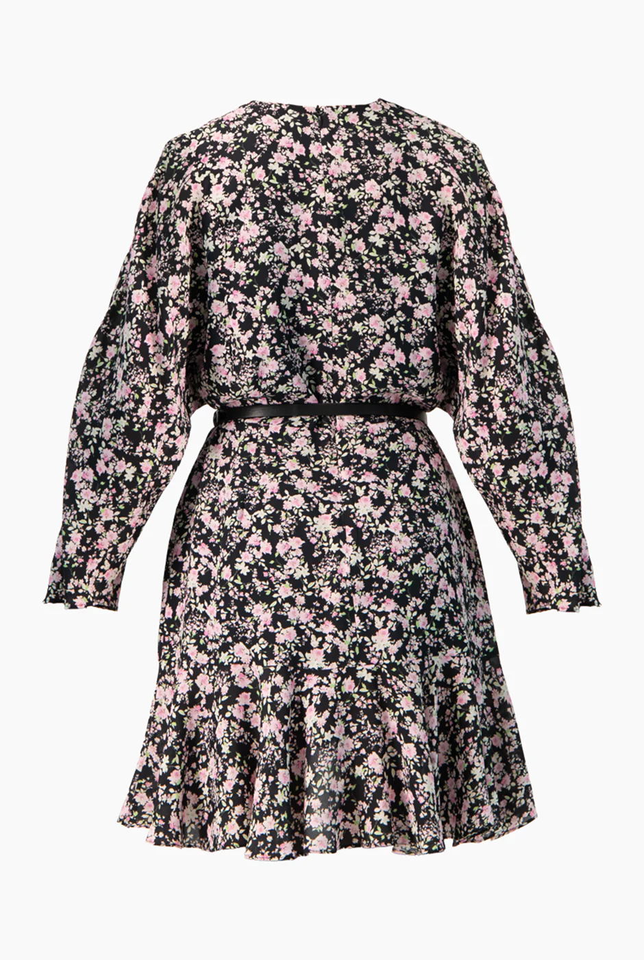 Vestido floreado corto escote en V - Image 7