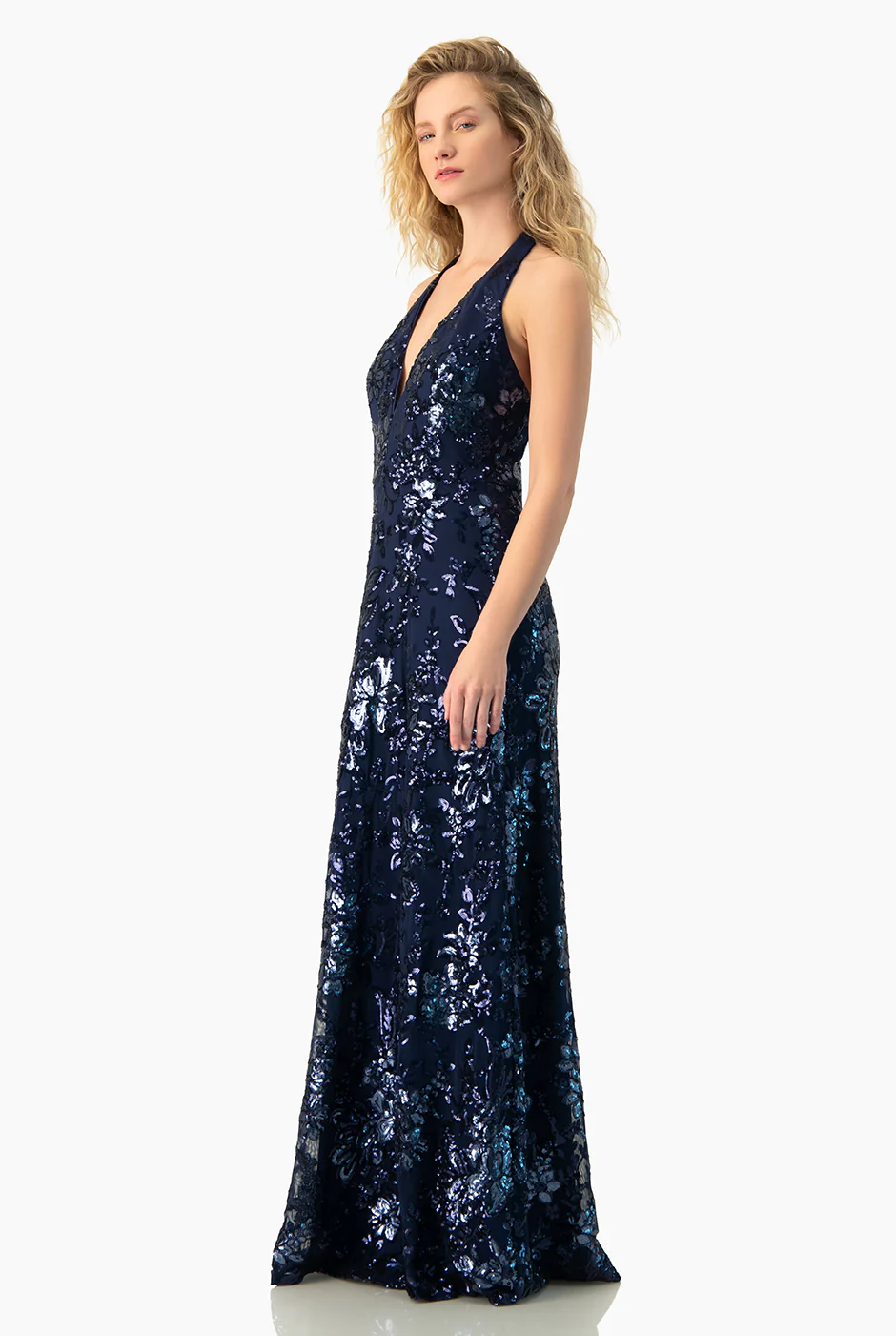 Vestido halter lentejuelas - Image 3