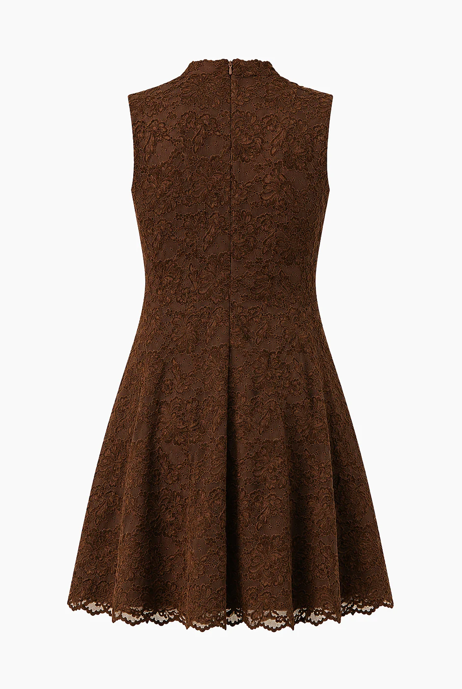 Vestido Ivonne corto en tono cafe - Image 7