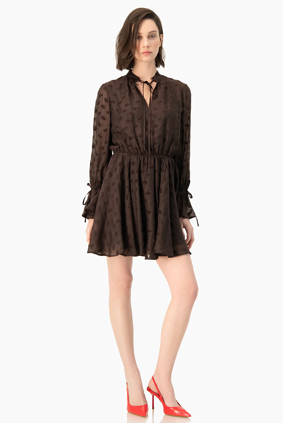 Vestido Ivonne corto escote V - Image 4