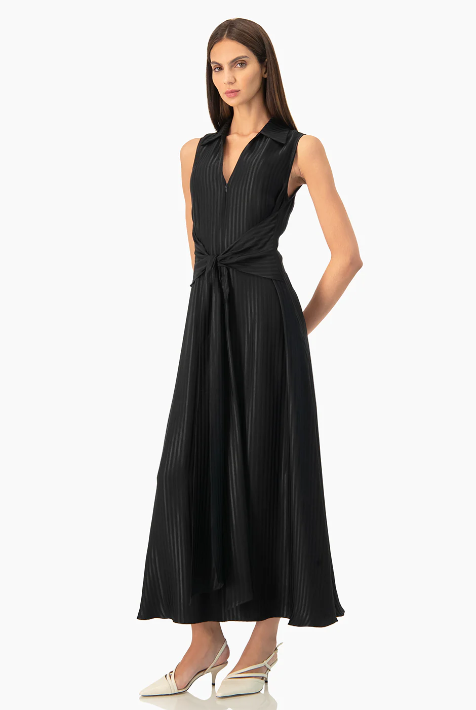 Vestido Ivonne largo escote V - Image 3