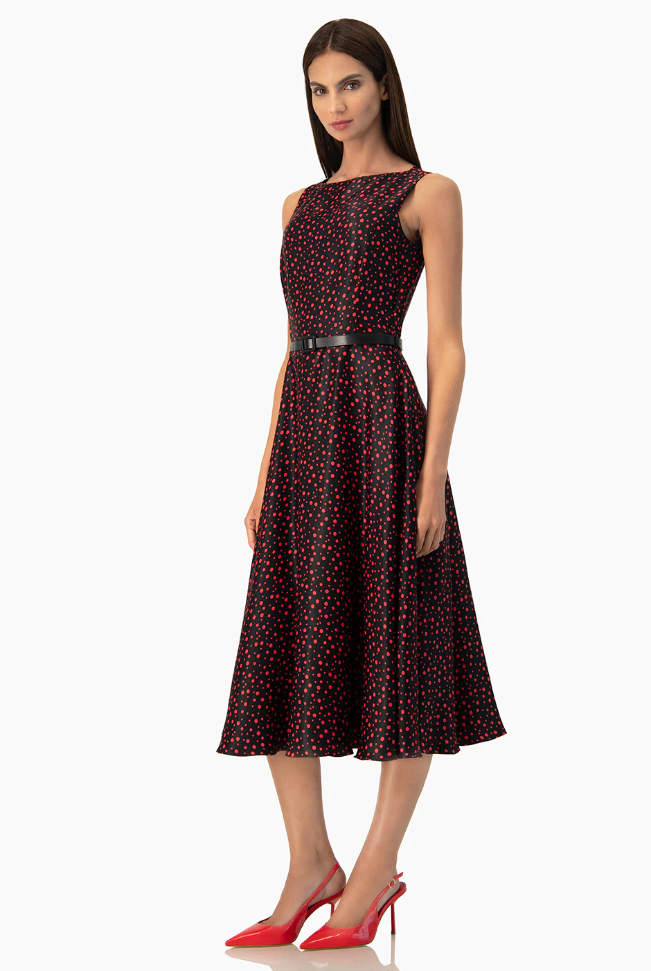Vestido Ivonne linea A de lunares - Image 3