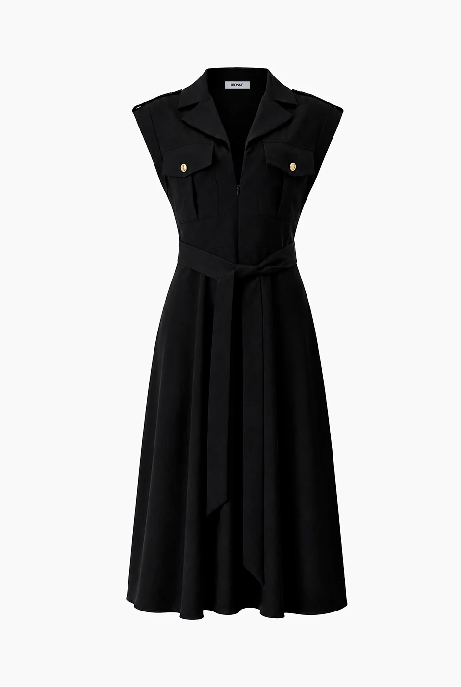 Vestido Ivonne midi con cinta - Image 5