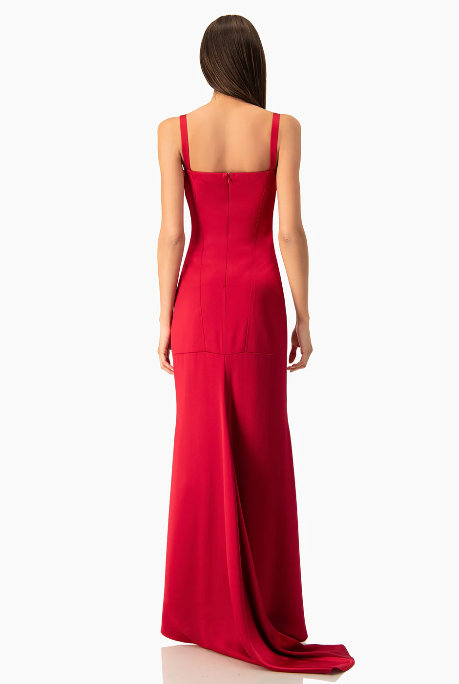 Vestido largo Couture rojo - Image 2