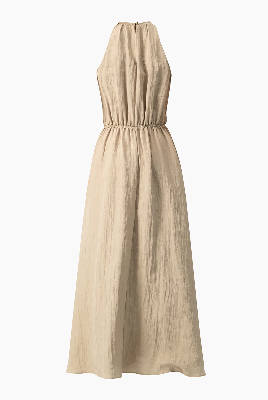 Vestido largo en tono arena - Image 7