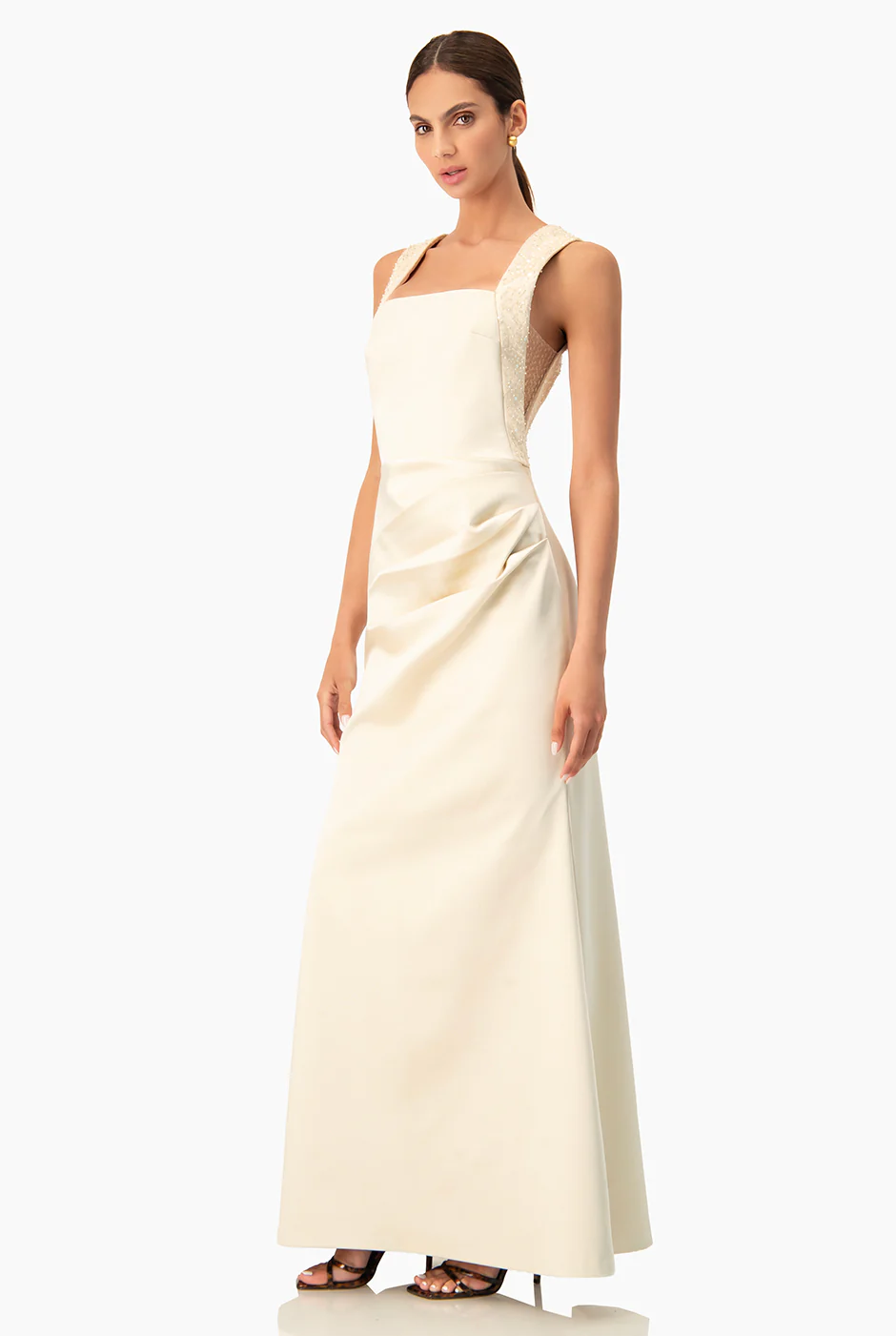 Vestido largo escote cuadrado - Image 3