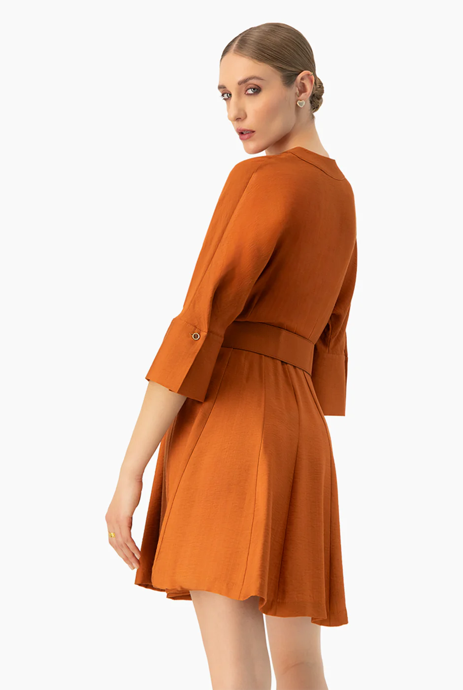 Vestido linea A con cinturon - Image 2