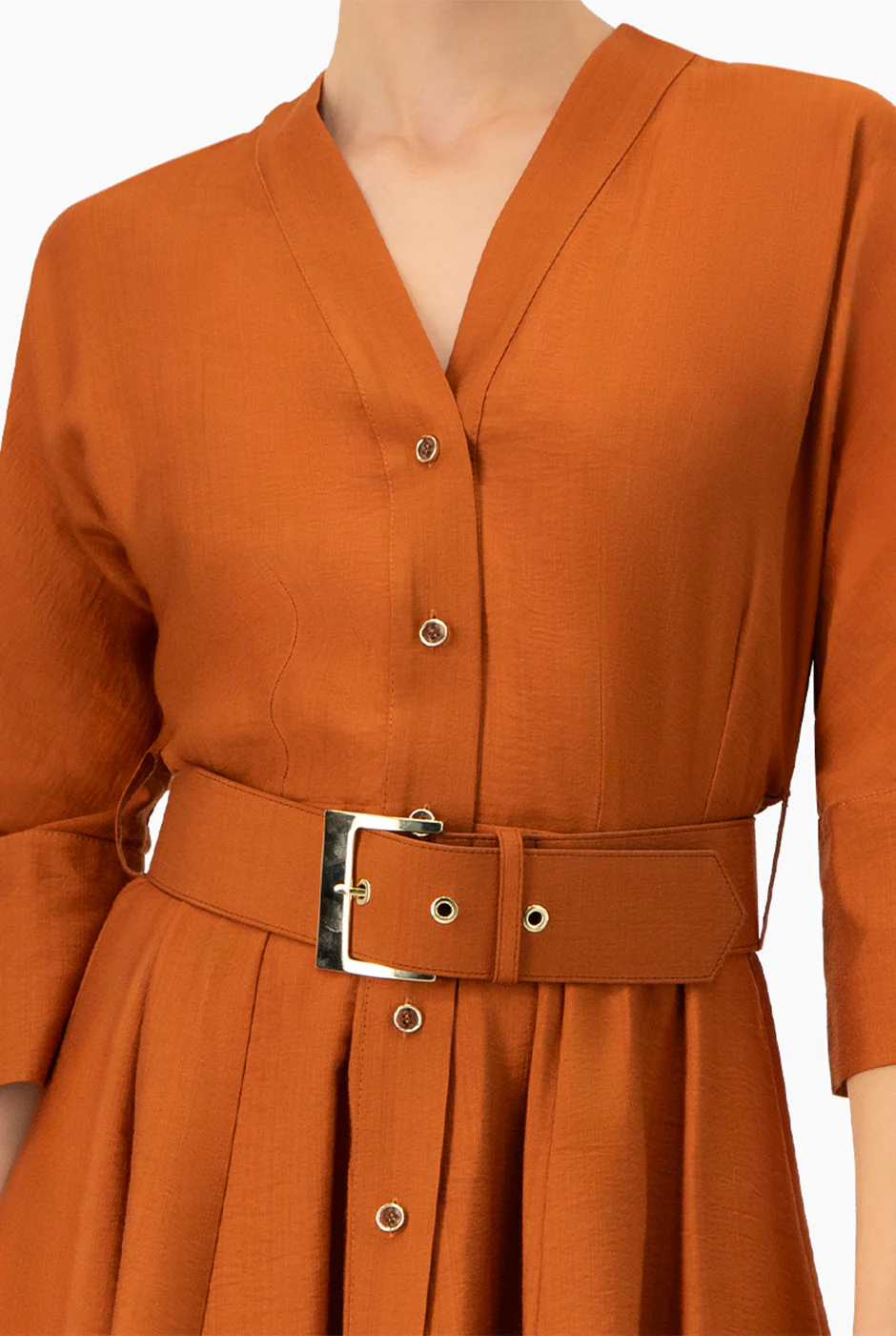 Vestido linea A con cinturon - Image 6