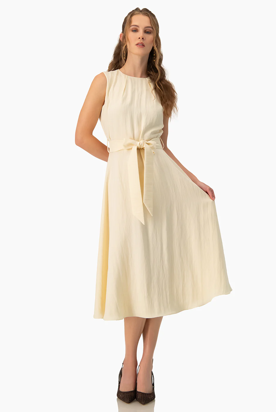 Vestido linea A sin mangas