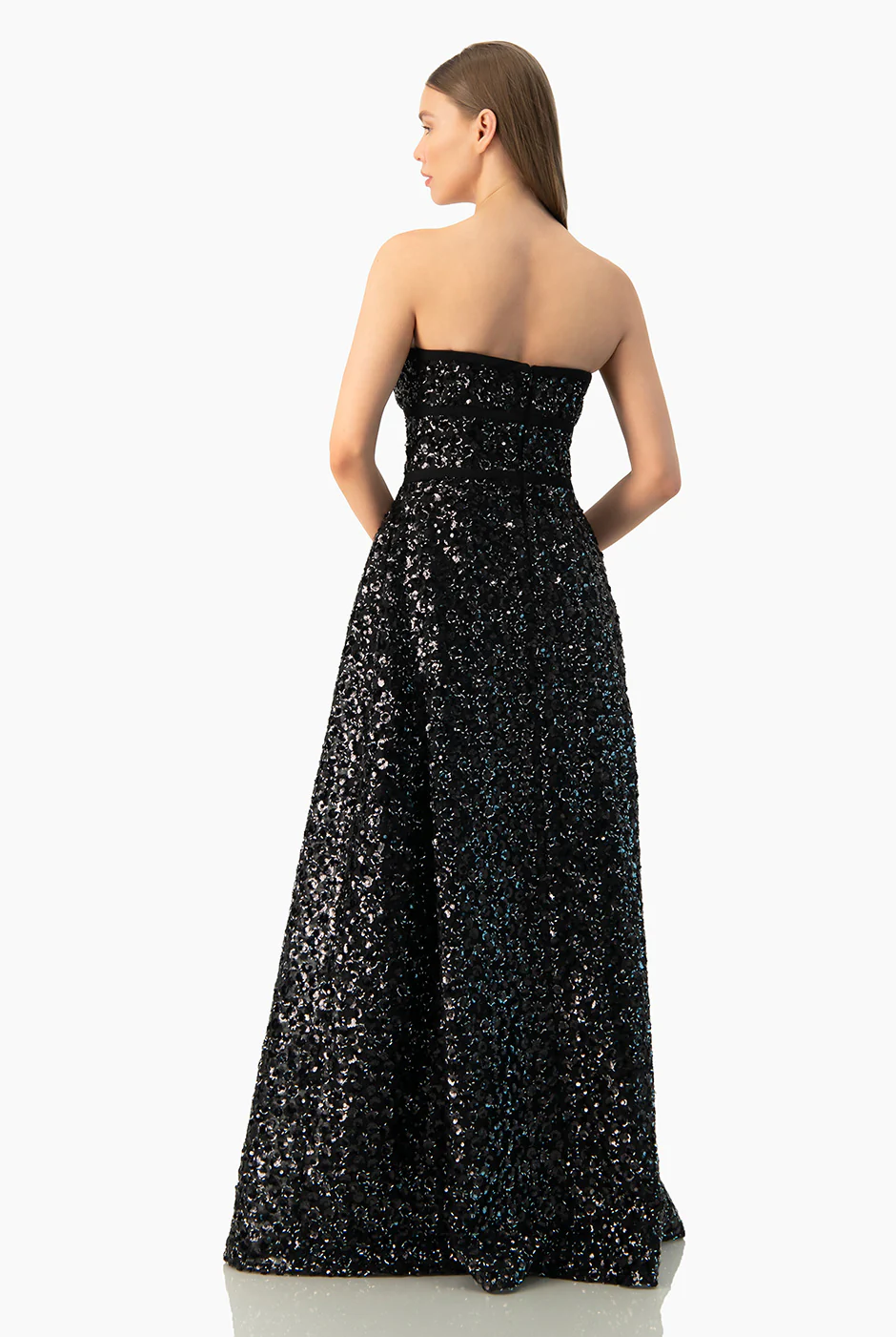 Vestido linea A strapless - Image 2