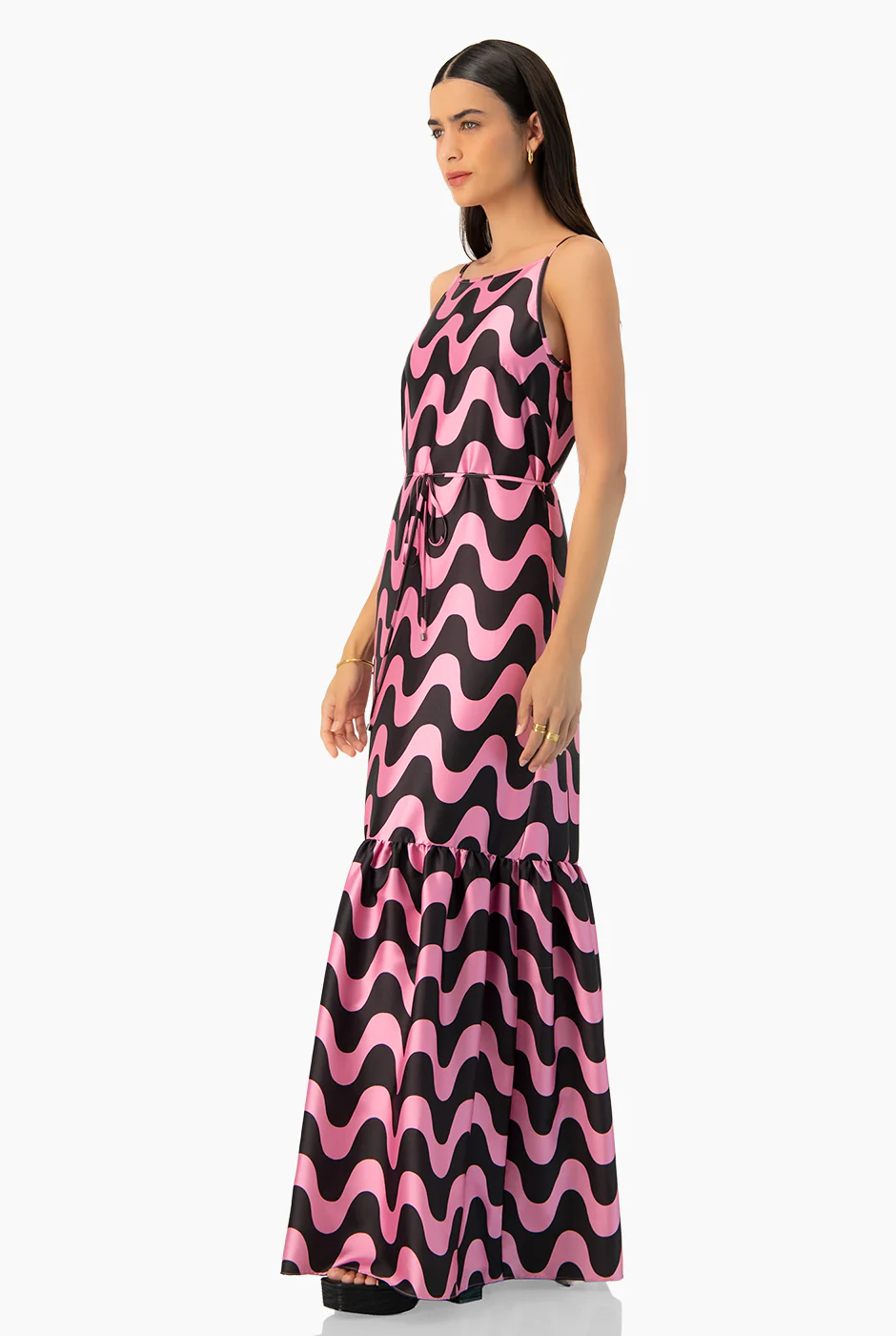 Vestido maxi sin mangas estampado - Image 3