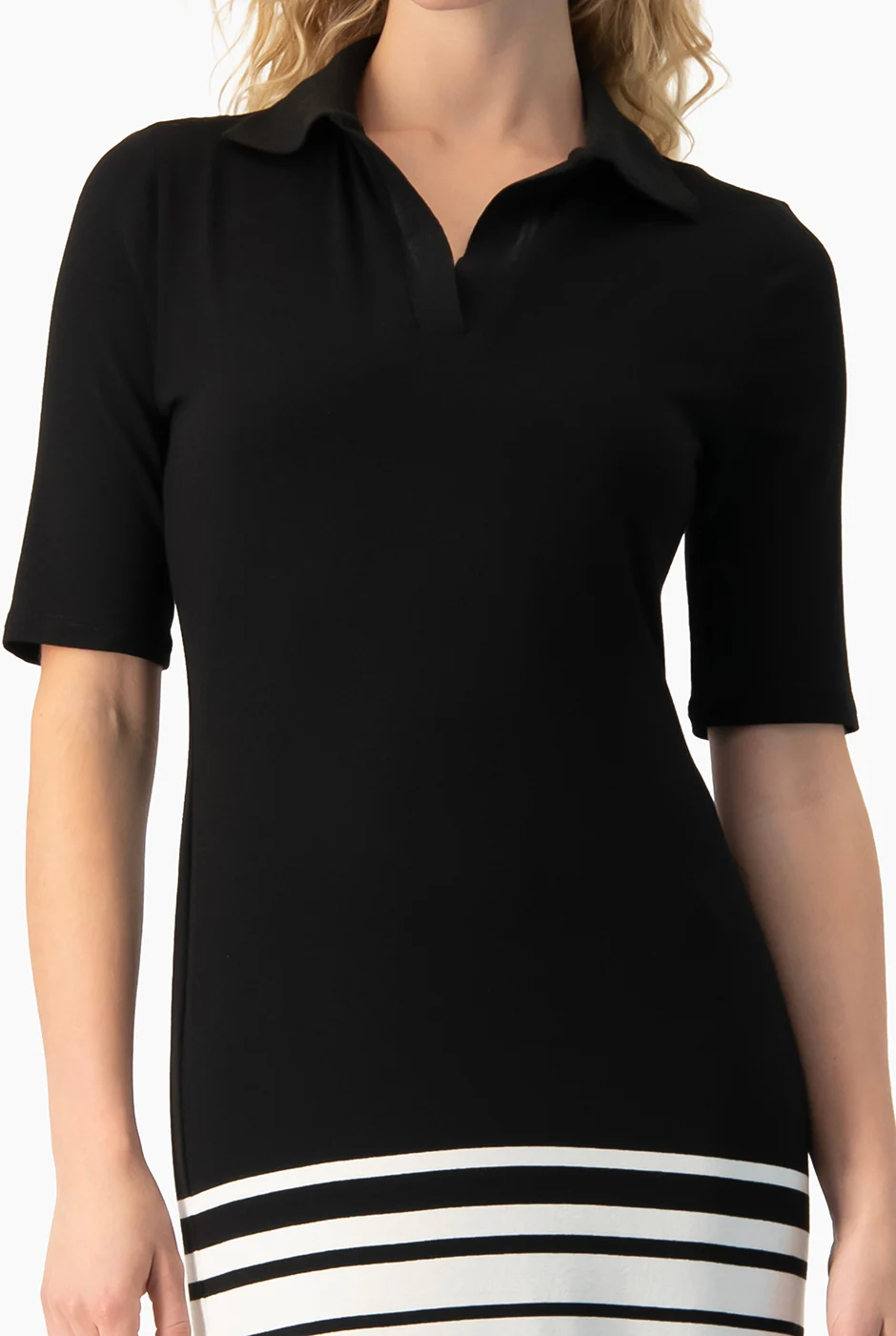 Vestido midi cuello tipo camisero - Image 6