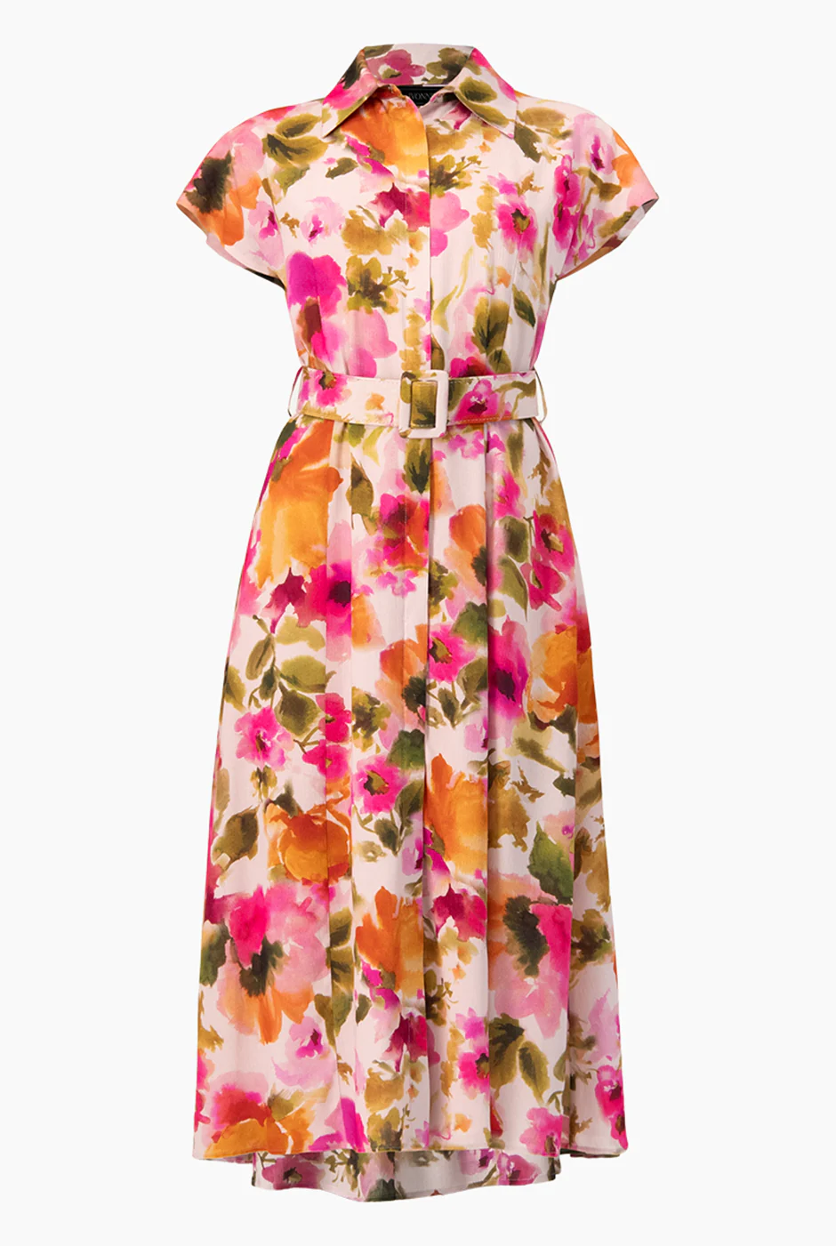 Vestido midi estampado con cinturon - Image 5