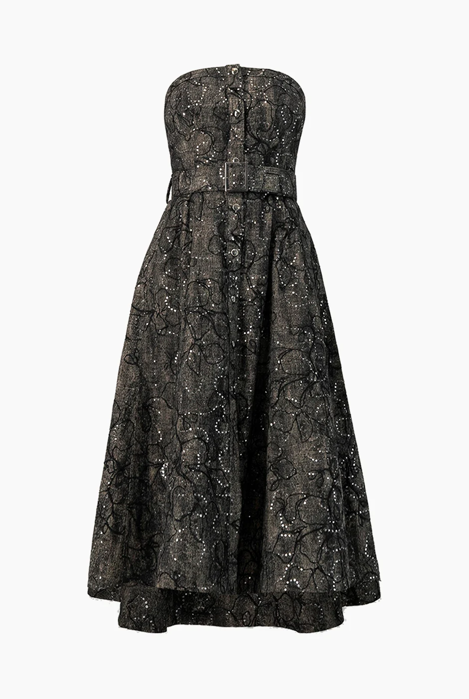 Vestido midi strapless - Image 5