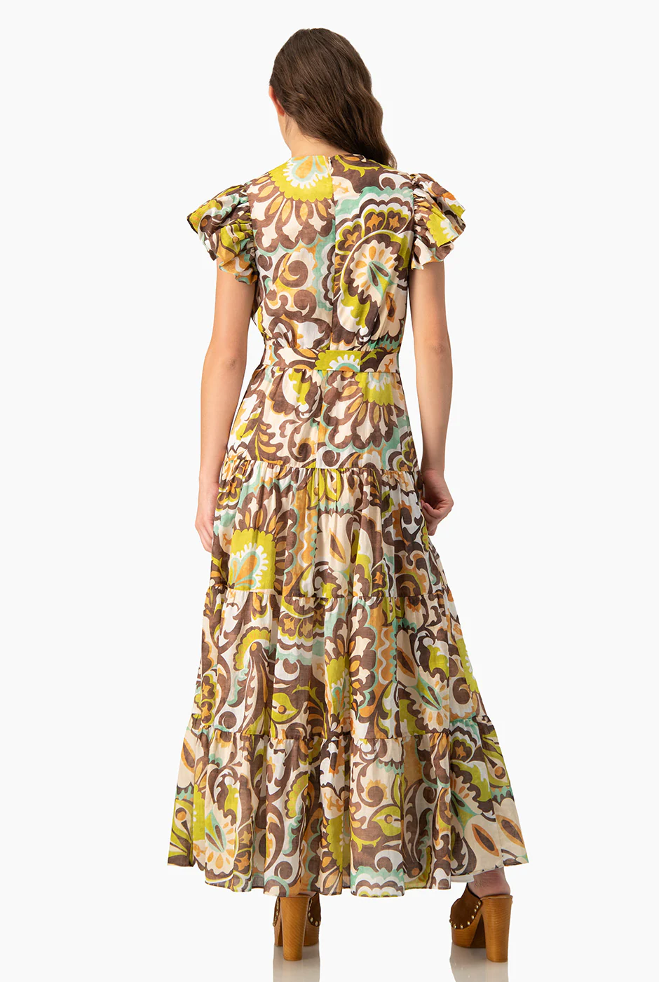 Vestido midi volantes en sisa - Image 2