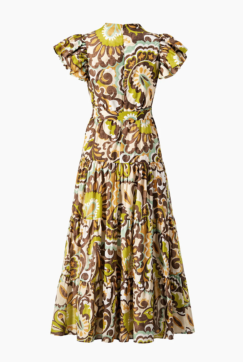 Vestido midi volantes en sisa - Image 7