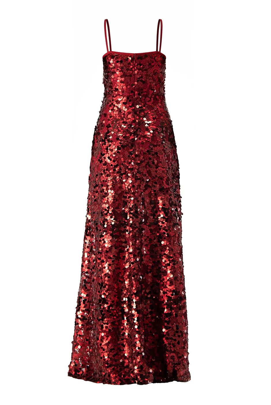 Vestido rojo largo sin mangas - Image 6