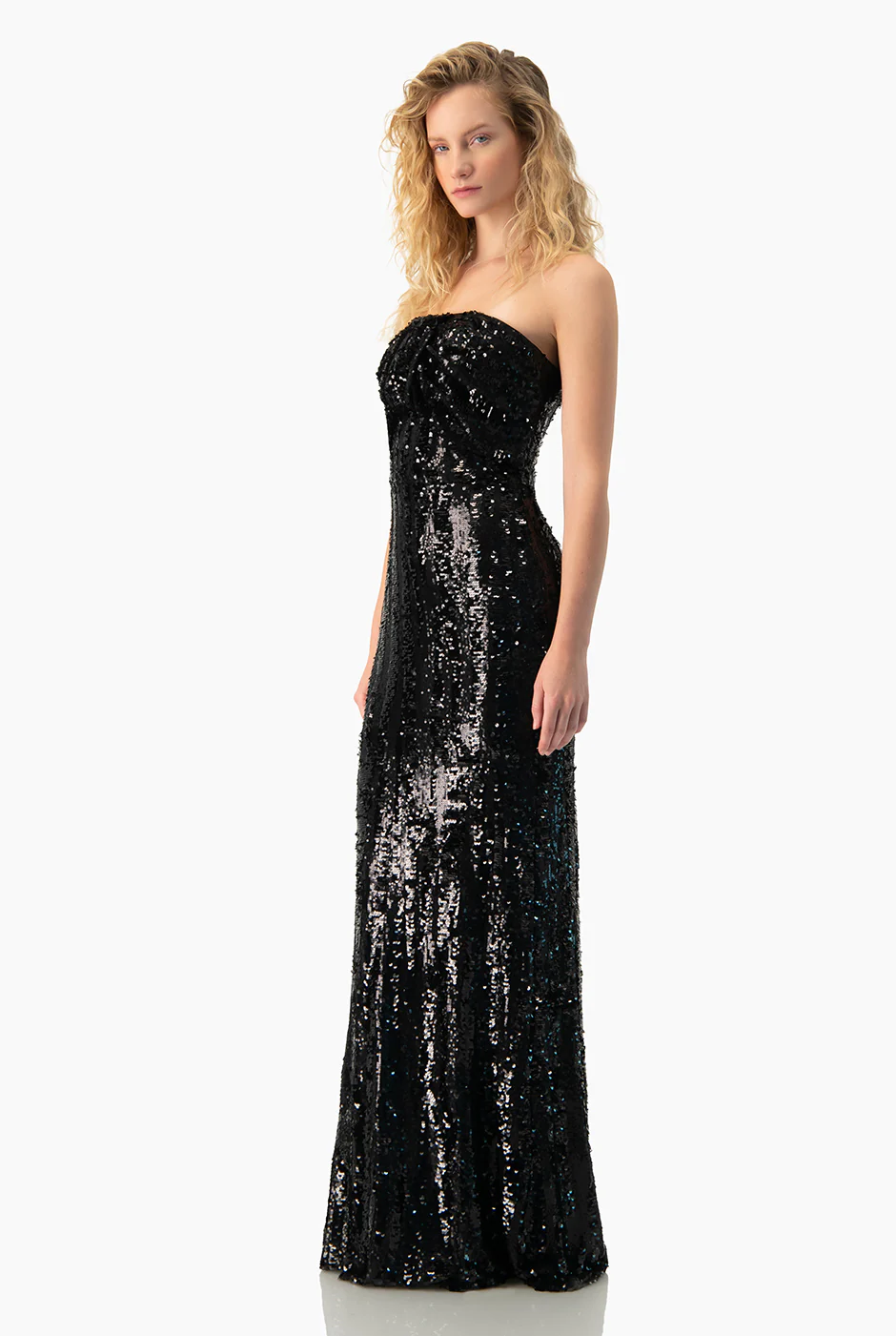 Vestido strapless con lentejuelas - Image 3