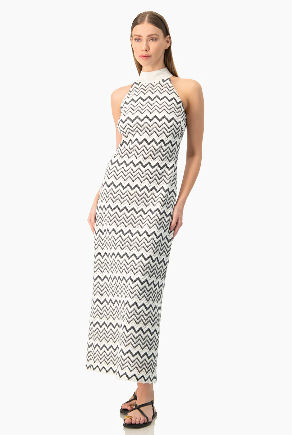 Vestido tejido cuello halter - Image 3