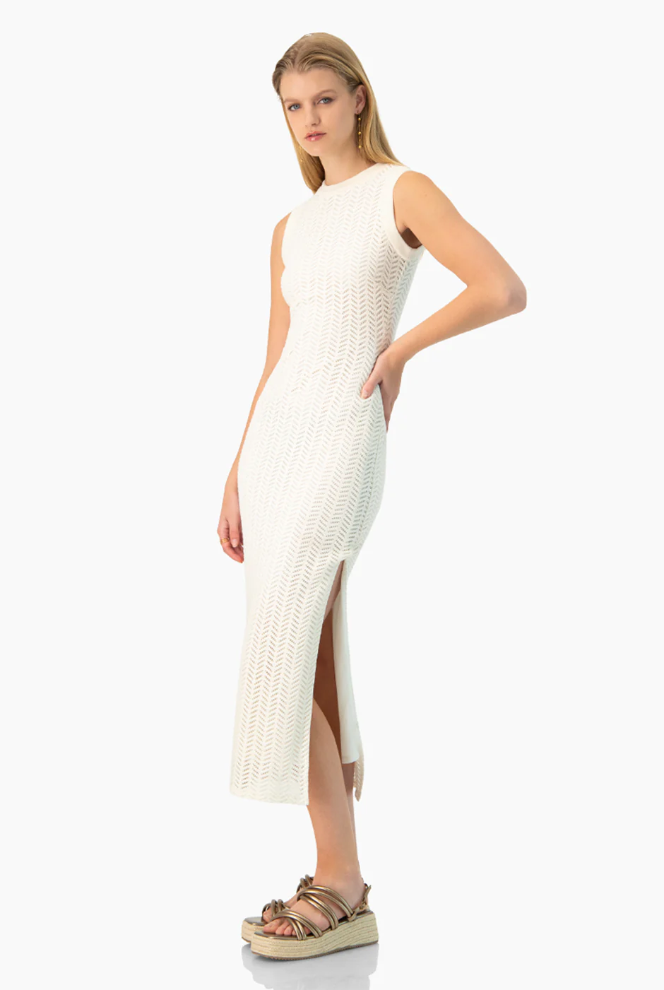 Vestido tejido largo - Image 3